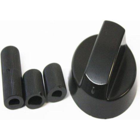MANOPOLA PER CUCINA / FORNO A GAS UNIVERSALE NERA PASSO 6 - 8 MM