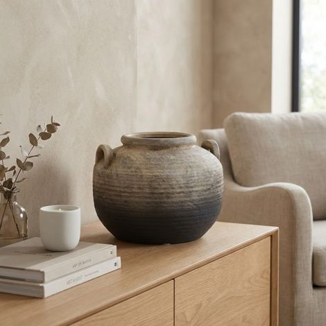 Relica Oti Terracotta Handles Vase (1/2)