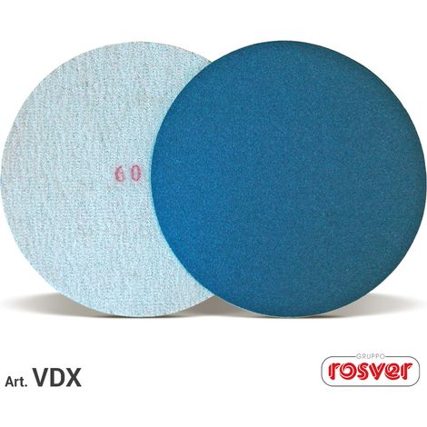 Discoa strappo in Tela Velcrato VDX Ø115mm Grana 60 in Zirconio Conf.50pz