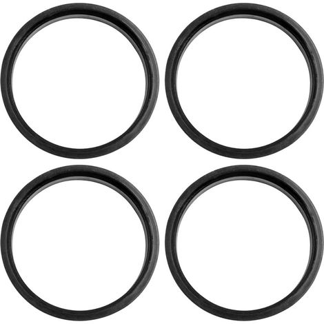 Bagues de Centrage 4 Pièces - Plastique Noir - Réduction 73,1mm à 67,1mm - Élimine Vibrations Roues - Pour Véhicules et Jantes (1/5)