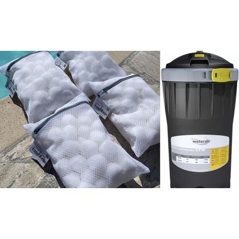 Lot de 4 sacs de filtration 5 microns pour filtres Waterair CW100 CFR100 – Lavables et 100% recyclables – Filtration efficace pour eau cristalline – Easyfilter