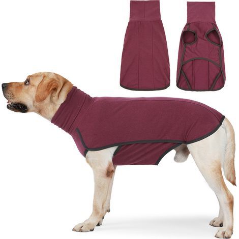 Pull Chien, Pull pour Chien, Manteau Doux et Chaud pour Chien, Manteau Chien Hiver, Manteaux d'hiver pour Chiens,Vetement pour Chien Chat,Pull-Overs pour Petite Moyen Grand Chiens -Rouge M (1/5)
