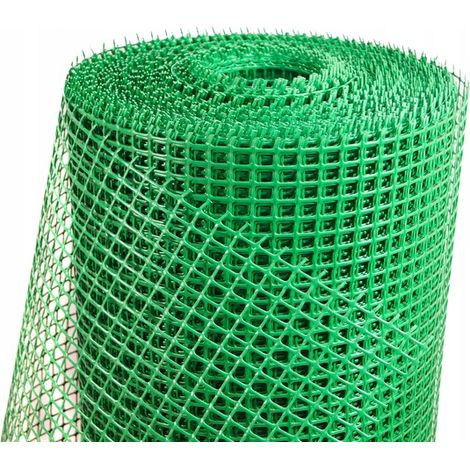 Grillage de clôture en plastique vert 1,2 x 50 m PVC Rabatowa (1/5)