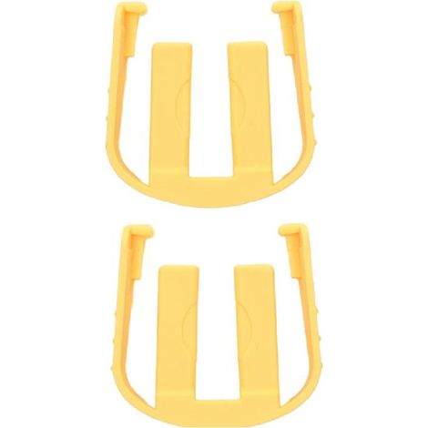 2 pezzi di ricambio per rondella per auto e altri attrezzi da giardino, fibbia a C con connettore rapido, adatti per Karcher K2 K3 K7, giallo (1/4)