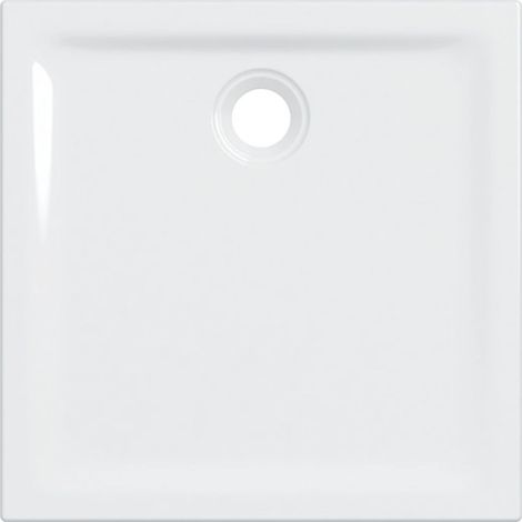 Receveur de douche carré Geberit Renova à poser à encastrer 100 x 100 cm Blc - GEBERIT 550.084.00.1 (1/3)