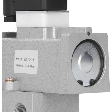 Électrovanne trois voies à deux positions, électrovanne d'arrêt trois voies G3/8" K23JD-10AC110V (1/5)