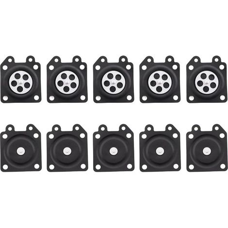 Lot de 10 membranes de carburateur pour carburateur Walbro WA & WT pour de nombreux outils de jardin par exemple Stihl, Partner, Echo, Efco, Alpina, Fuji, Robin, Tanaka, Shindaiwa (1/4)