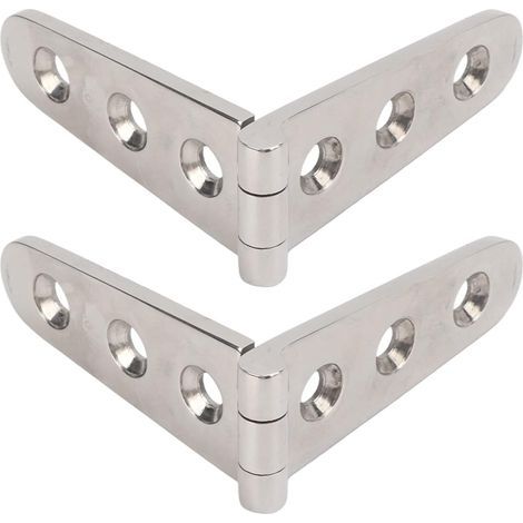 Precision Steel Hardware Hinges Marine Mirror Polish Heavy Hinge holes (1/5)