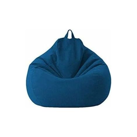 Sac de canapé pouf en lin de coton – Housse inclinable 70 x 80 cm – Confort ergonomique pour salon et chambre – Sac de rangement inclus (1/5)