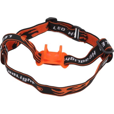 Sangle élastique mains libres pour lampe frontale d'extérieur, compatible avec les lampes torches de 22 à 32 mm de diamètre. (1/5)