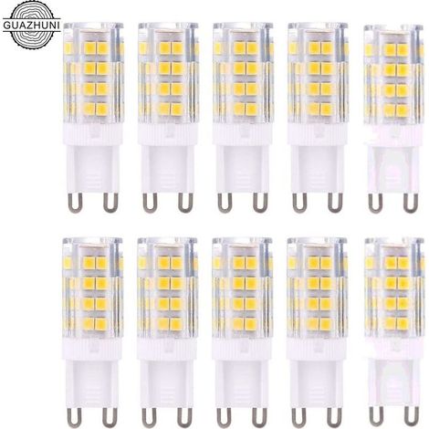 Ampoule à économie d'énergie de lampe de maïs en céramique de source lumineuse (10pcs G9-5W (lumière chaude)) (1/4)