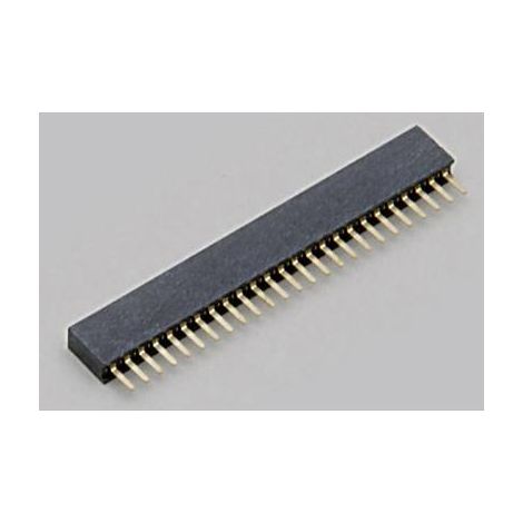 TRU COMPONENTS Barrette femelle (standard) Nbr de rangées: 1 Nombre de pôles par rangée: 8 TC-2506441 1 pc(s) Q202532 (1/2)