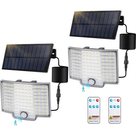 Lampe Solaire Extérieur Detecteur de Mouvement pour Jardin, Cour (1/5)
