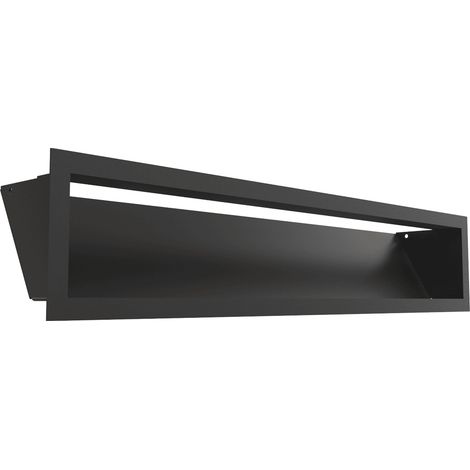 Lüftungsgitter LUFT 12x60 schwarz Slim (1/5)