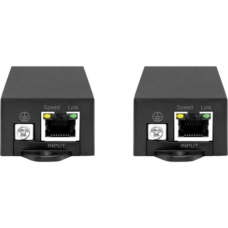 Adatto per due convertitori PoE attivi a porta singola, con supporto per 802.3af/At a 1000 Mbps e PoE passivo a 24 V.
