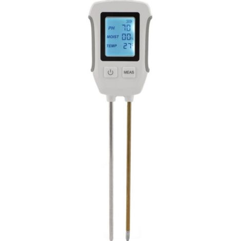 Testeur d'humidité du sol avec affichage numérique à double sonde, ph-mètre de haute précision pour le jardinage et l'agriculture (1/5)
