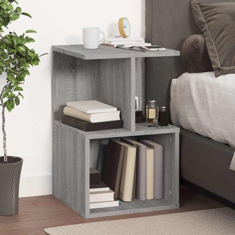 vidaXL Bedside Cabinet Grey Sonoma 35x35x55 cm Engineered Wood (1/5)