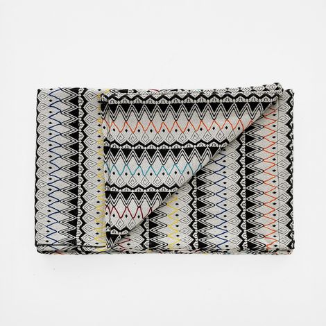 Plaid in cotone arredo divano e letto 190x135 Twist (1/3)