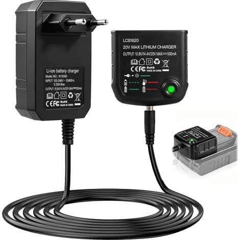 Chargeur Lithium 12 18V pour Black & Decker Batterie Lithium LCS1620 Chargeur (1/5)