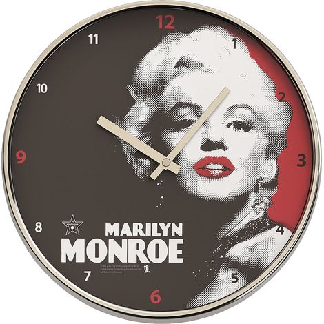Pendule murale en métal Marilyn (1/2)