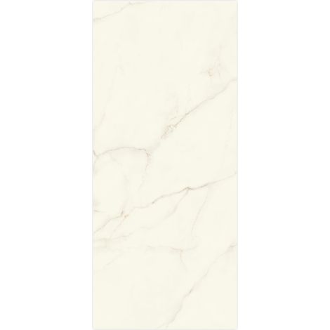 Carrelage effet Marbre Blanc Calacatta Divino 278x120x0,6 cm Brillant Montira - Mur intérieur (vendu par carton de 3,336 m²) - RO'MA CARRELAGE