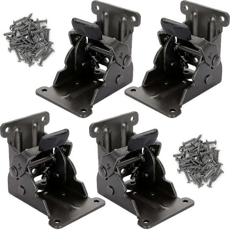 Quatre pieds de table pliables, charnières de pieds de meubles pliables à 90 degrés - (1/5)