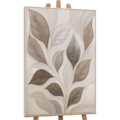 Gemälde Wind in den Blättern Rahmen Beige 120x80 cm (1/5)