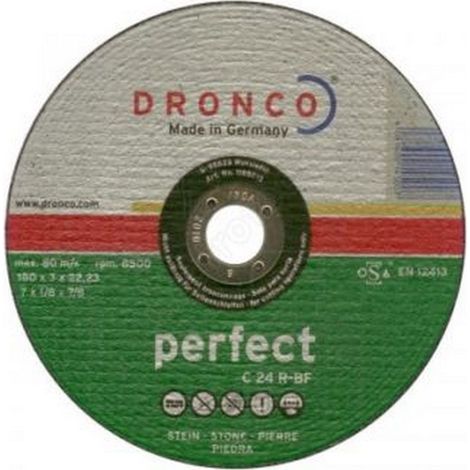 Dronco - C 24 R-BF Perfect - 125 x 3,0 x 22,2 mm Stein/Pierre-Trennscheibe