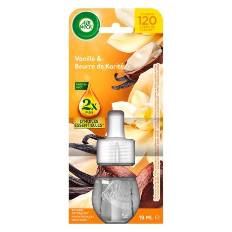Recharge Air Wick pour diffuseur de parfum électrique vanille & beurre de karité 19 ml