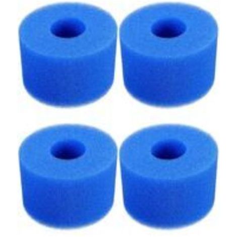 4 Pièces Éponge Filtrante Type S1, Cartouche de Filtre en Mousse, Mousse pour Filtre Piscine, Réutilisables et Lavables, Filtre en Mousse pour Spa, Piscine, Jacuzzi (1/5)