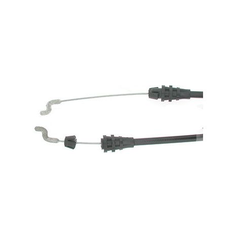 Cable de freno de motor con adaptador en forma de "Z" para MTD - Longitud del cable: 1385 mm, Longitud de la funda: 1246 mm. Reemplaza origen: 746-0552