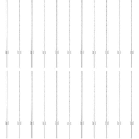 Poteaux de clôture 44 pcs U-Channel Argent 140 cm Acier CFW1902306 (1/5)