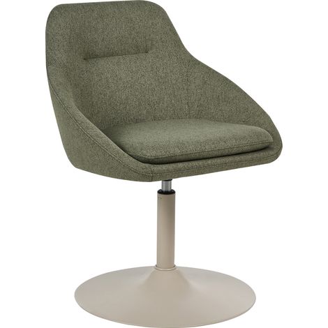 Silla de comedor giratoria decorativa de tela base 360° verde claro Westminster (1/5)