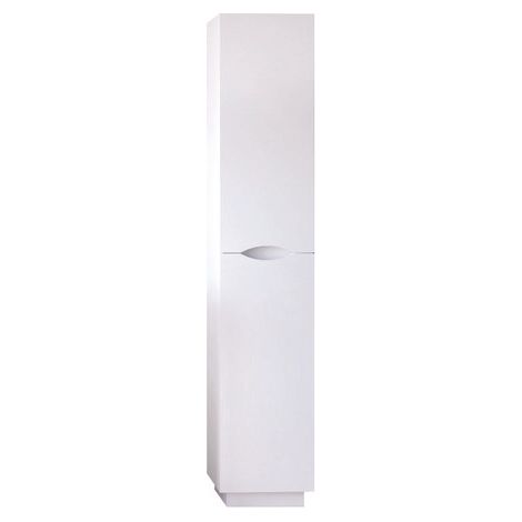 ONDEE ZEN - Colonne de salle de bain à poser PALERMO - 35cm - Blanc - laqué - Livré en kit