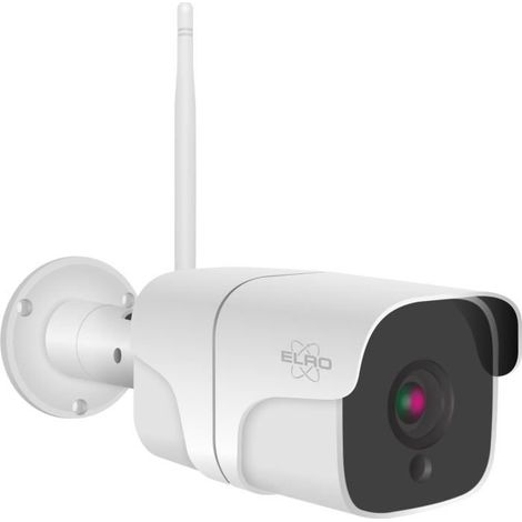 ELRO CO7000 Caméra de sécurité IP Wifi extérieure avec détecteur de mouvement et vision nocturne - Full HD 1080P - IP66 Waterproof (1/5)