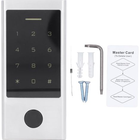 Système de contrôle d'accès par empreinte digitale, pour carte Bluetooth Tuya, clé tactile coulissante, serrure de sécurité pour porte extérieure, 125KHz, 13.56MHz (1/5)