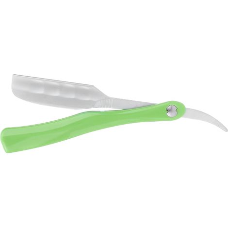 Porte-lame de rasoir pour barbe, antidérapant, outil de rasage du visage, manche de couteau de rasage, accessoire vert (1/5)