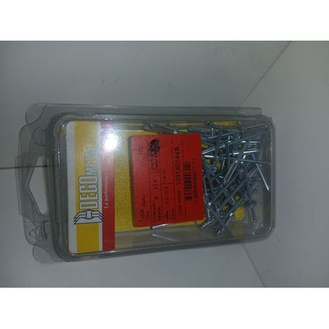 RIVET STANDARD ALX TRS TETE RONDE ALU CLOU ACIER D4 X 14 BOITE DE 50