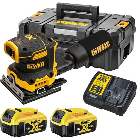 Dewalt DCW200M2 Cordless Brushless 18v XR 1/4 Sheet Palm Sander Hook Loop 2x4ah (1/4)
