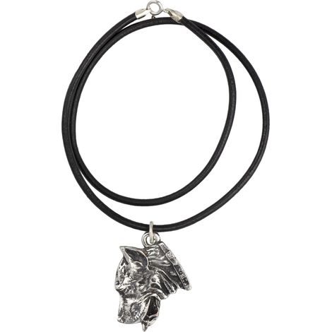 Presa Canario, Perro de las Islas Canarias I - collar para perros, colgante bañado en plata para amantes de los perros, joyería única de Art-Dog (1/4)