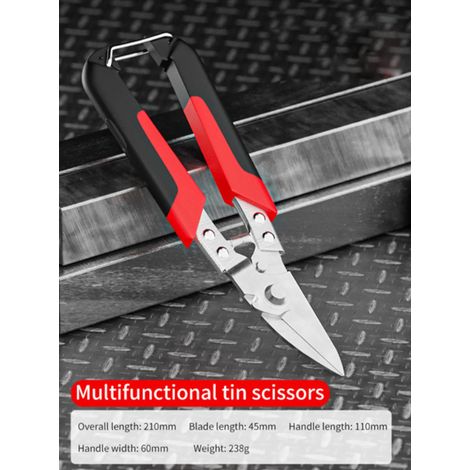 Ciseaux d'aviation, cisailles à tôle, cisailles à métaux fins, ciseaux multifonctions, outils manuels professionnels (1/5)