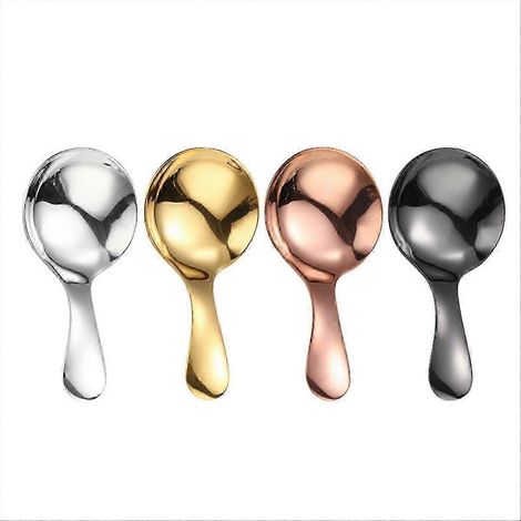 Petites cuillères doseuses pour bocaux, lot de 4 cuillères à manche court pour sel, sucre, condiments, café, thé, etc. (1/5)