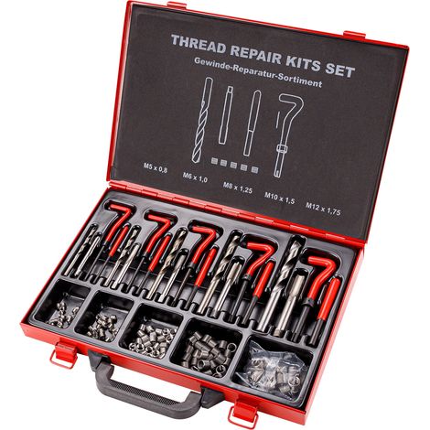 Gewindereparatursatz 131 teilig Gewinde Reparatur Set Gewindereparatur Satz (1/5)