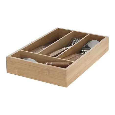 Juego de cubiertos para 6 personas con recipiente de bambú (1/5)