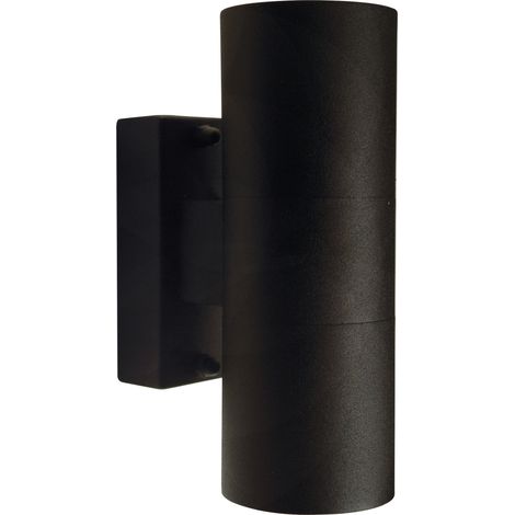 Applique murale TIN Double Métal Noir, H.17 - IP54 - GU10 /Nordlux Extérieur (1/3)