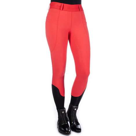 Leggings equitazione donna con grip totale e tasche laterali con passanti per cintura modello Aruba (1/5)