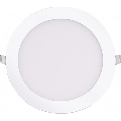 Blanc Neutre - Encastrable LED extra-plat - 18W - Rond - D220mm - DeliTech® (1/2)