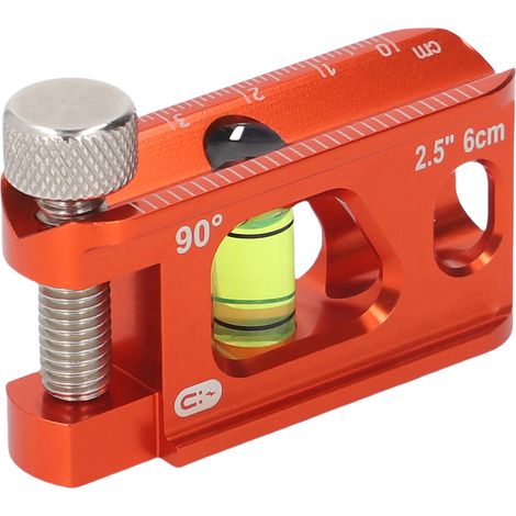 Mini niveau à bulle magnétique compact et précis de 6,35 cm (2,5 pouces) en aluminium massif moulé, idéal pour les travaux de plomberie et d'électricité. (1/5)