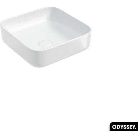 Vasque à poser avec siphon OFFERT  ODYSSEY  Blanc  39 × 13 × 39 (1/3)