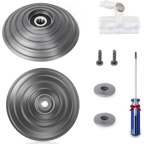 Ruedas de repuesto V-Ball para Dyson V11 V15 SV14 SV15 SV16 SV22, accesorios para cabezal de limpieza Direct Drive de 100 W, 2 ruedas + 2 tornillos + 2 sujetadores + destornillador (1/5)